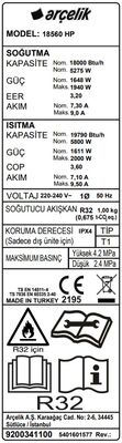 Arçelik 24560 Hp Ultra Hijyen Black 24.000 Btu A++ İnverter Klima