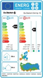 De Dietrich (Montaj Dahil) Clim’Up 18.000 Btu A++ İnverter Klima - Thumbnail